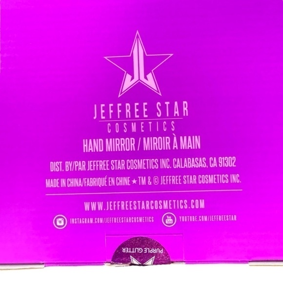 Jeffree Star Blood Lust Purple Glitter Hand Mirror - Picture 2 of 6
